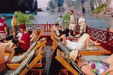 Sundeck in Bai Tho Junk Halong Bay