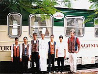 Staffs of Victoria train, Hanoi Sapa train tickets reservation